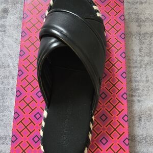 Tory Burch Black Women's Slide Sandals
